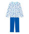 Pigiama per bambino stampato bianco ECUME/blu BLEU/ MULTICO