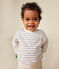 T-shirt bebè a maniche lunghe in tubique bianco AVALANCHE/ SKY CHINE