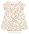 Abito body fantasia bebè femmina bianco MARSHMALLOW/bianco MULTICO