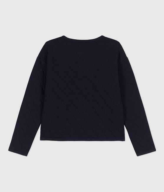 Cardigan in tubique trapuntato, da Donna blu SMOKING