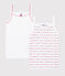 Confezione da 2 canottiere con spalline "Petit Bateau Je t'aime" bambina variante 1