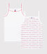 Confezione da 2 canottiere con spalline "Petit Bateau Je t'aime" bambina