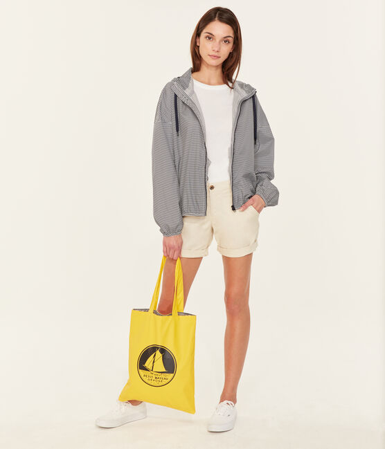 Borsa shopping tinta unita giallo JAUNE