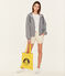 Borsa shopping tinta unita giallo JAUNE