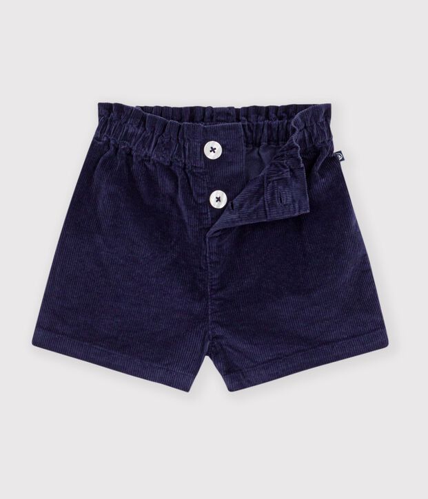 Shorts in velluto tinta unita neonata SOIR