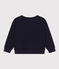 Maglia in tessuto felpato bambino blu SMOKING