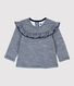 Blusa in lana e cotone bebè