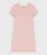Camicia da notte bambina in cotone traforato tinta unita