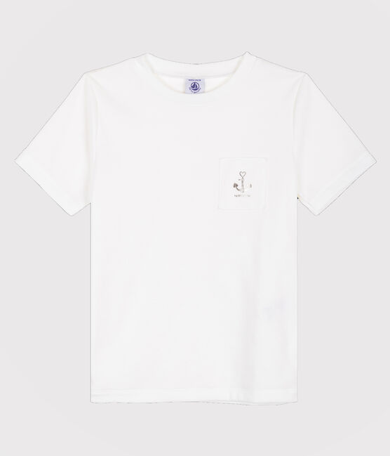 T-shirt serigrafata bambina bianco ECUME