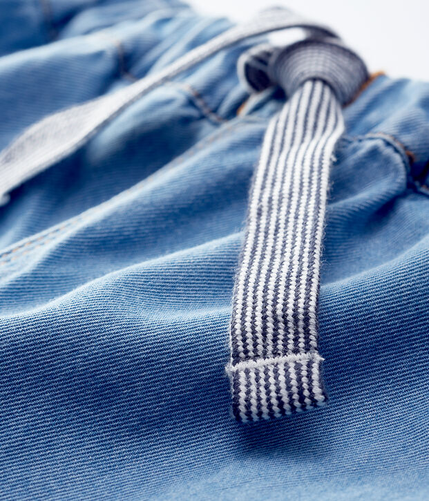 Pantaloni in denim chiaro beb&egrave; maschio blu