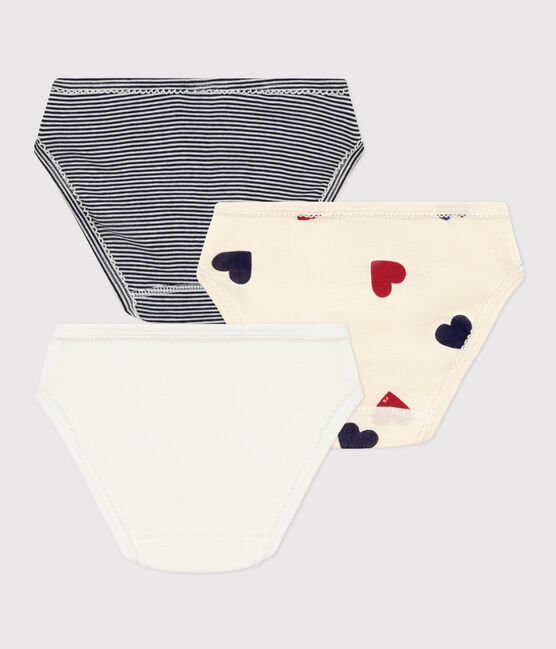 Confezione da 3 slip cuore in cotone bambina  variante 1