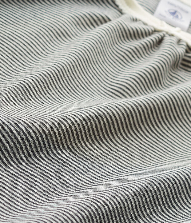 Camicia da notte per bambina millerighe blu/bianco