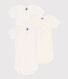 Confezione da 3 body manica corta con cuori in cotone