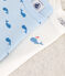 Set da 3 body a maniche lunghe in cotone con balena neonato variante 1