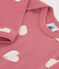 Body a maniche lunghe in cotone neonato rosa ROSEWOOD/ MARSHMALLOW