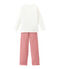Pigiama per bambina rosso TERKUIT/bianco MARSHMALLOW