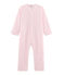 Tutina da bambina in pile rosa VIENNE/grigio MISTIGRI
