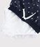Shorts da mare riciclati bambino blu SMOKING/bianco MARSHMALLOW