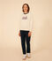 Maglia in tessuto felpato donna ecru AVALANCHE