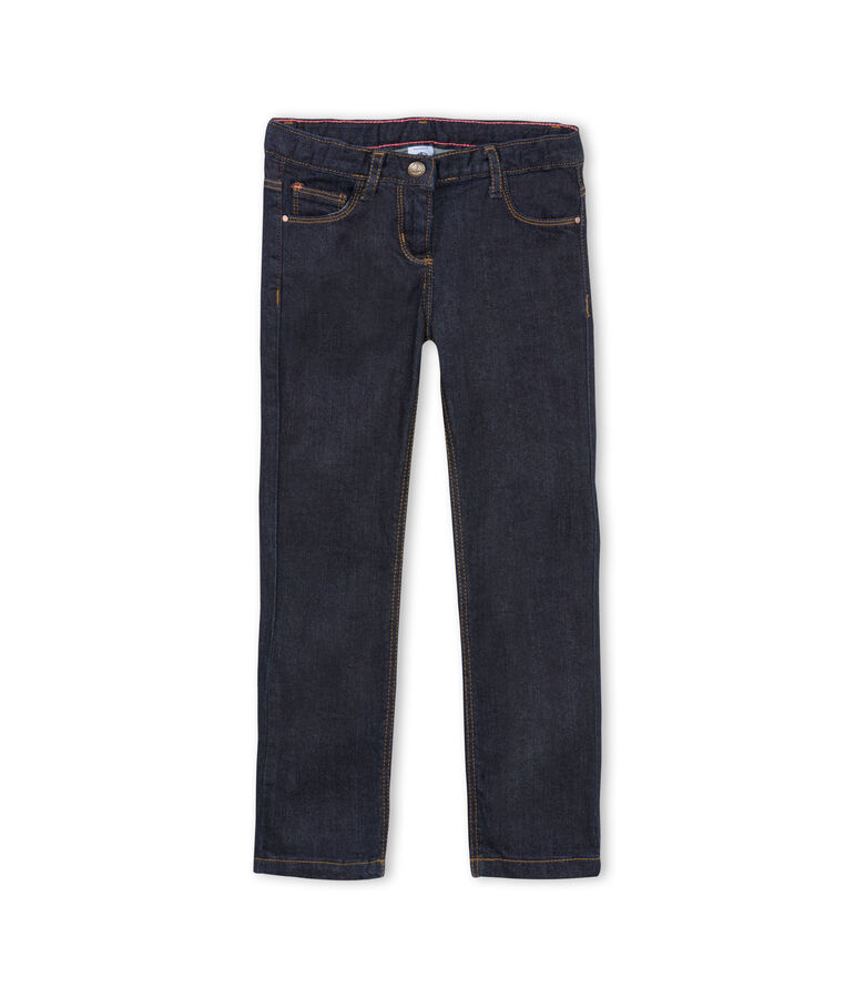 Pantalone in denim bambina blu Jean