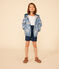 Giacca a vento legggera bambina blu BEACH/ MULTICO