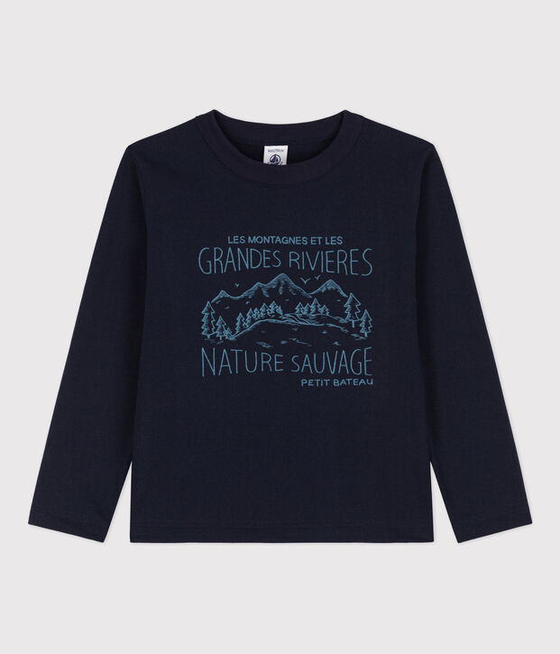 T-shirt maniche lunghe bambino stampata SMOKING