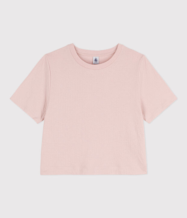 T-shirt LE BOXY in cotone donna rosa