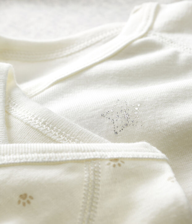 Trio di body nascita manica lunga beb&egrave; multicolore