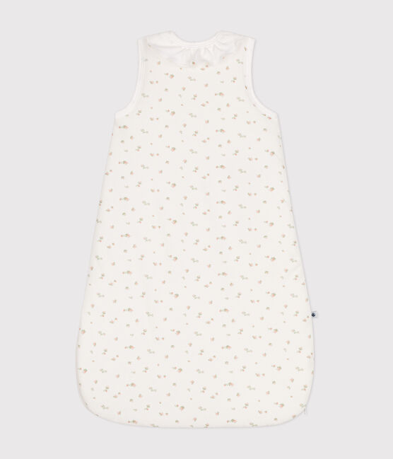 Sacco nanna in velluto a fiori neonato TOG 3 bianco MARSHMALLOW/bianco MULTICO