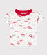 T-shirt a maniche corte bebè in jersey fantasia