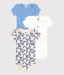 Confezione da 3 body a maniche corte in cotone Paris neonato variante 1