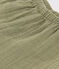 Pantaloni bebè in garza di cotone verde MARECAGE