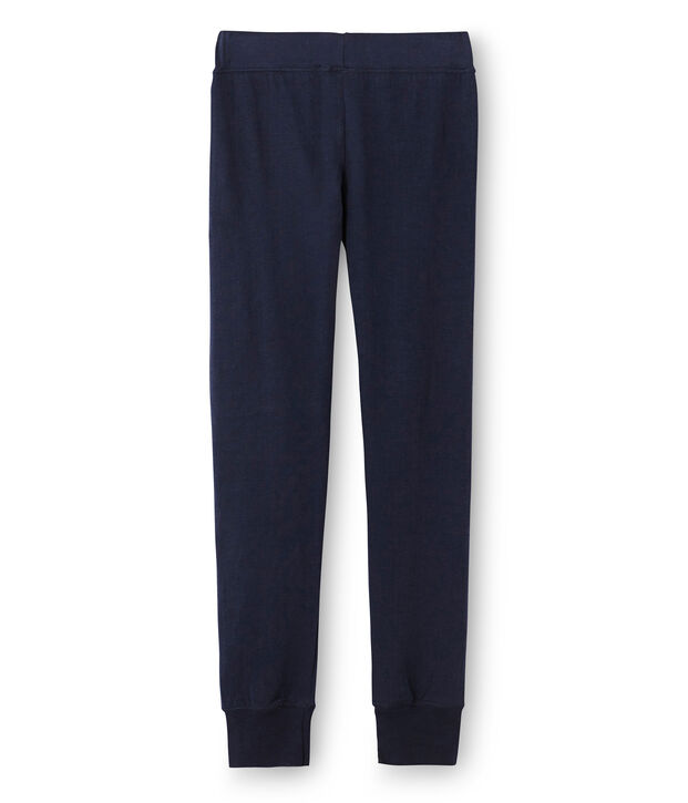 Pantaloni donna stile cale&ccedil;on in tubique extra leggero blu