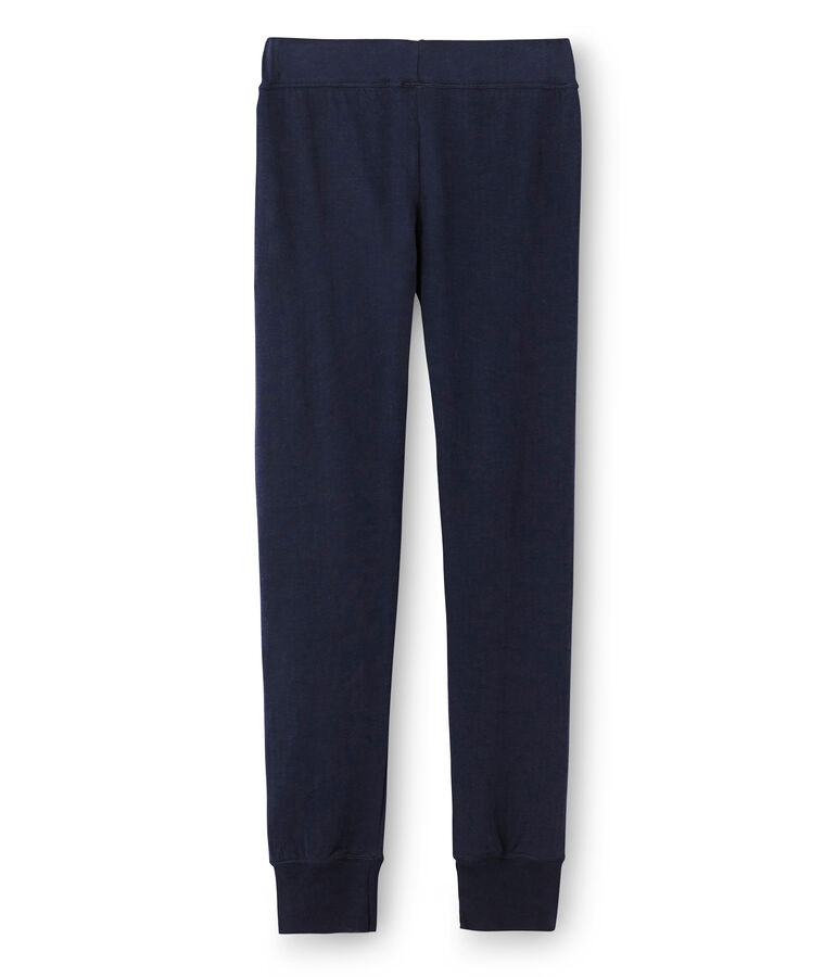 Pantaloni donna stile cale&ccedil;on in tubique extra leggero blu