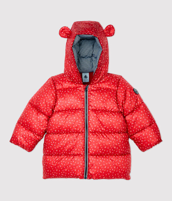 Piumino trapuntato bebè. rosso TERKUIT/bianco MULTICO