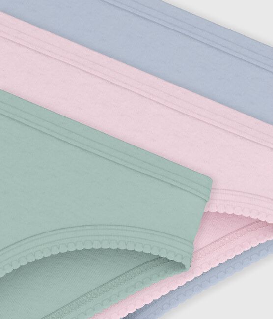 Set di slip in cotone a tinta unita bambina variante 1