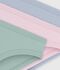 Set di slip in cotone a tinta unita bambina multicolore