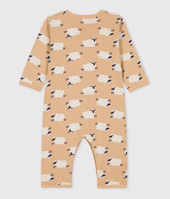 Tutina pigiama senza piedi montone bebè in cotone TRENCH/ MULTICO