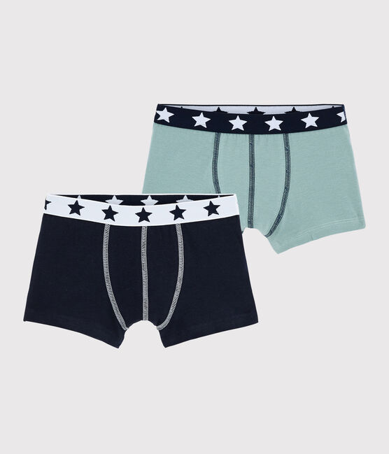 Confezione da 2 boxer bambino in cotone biologico e elastan variante 1