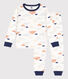 Pigiama in molleton bambino unisex con nuvolette