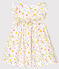 Abito manica corta bebè femmina fantasia bianco MARSHMALLOW/bianco MULTICO