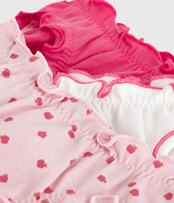 Set di slip vezzosi in cotone con mele stampate bambina variante 1