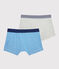 Confezione da 2 boxer millerighe bambino variante 1