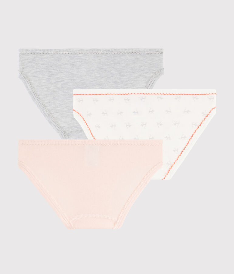 Confezione da 3 slip fantasia gatto da bambina multicolore