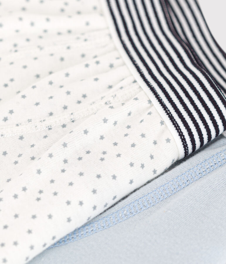 Confezione da 2 boxer bambino in cotone motivo stella multicolore