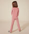 Pigiama bambino in velluto tinta unita rosa ROSEWOOD