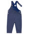 Salopette lunga maschietto in maglia a righe blu SMOKING/bianco MARSHMALLOW