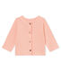 Cardigan bambina in cotone/lino