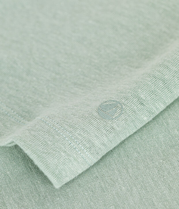 T-shirt L'ICONIQUE in lino da donna verde