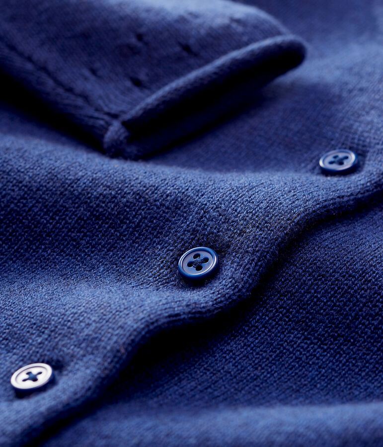 Cardigan in tricot beb&egrave;. blu
